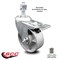 Service Caster Semi Steel Swivel TS Caster w/Roller Bearing-4" Wheel&12MM Stem w/Total Lock BRK SCC-TSTTL20S415-SSR-M1215 - alternate 3